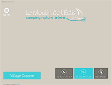Tablet Screenshot of camping-moulin-de-leclis.fr